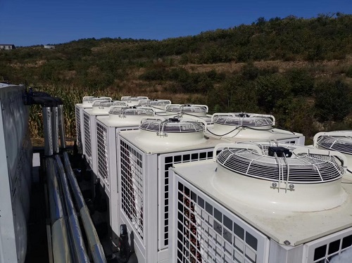 安裝完畢的AQUA愛克空氣源熱泵