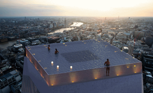 Infinity London 360°無邊泳池